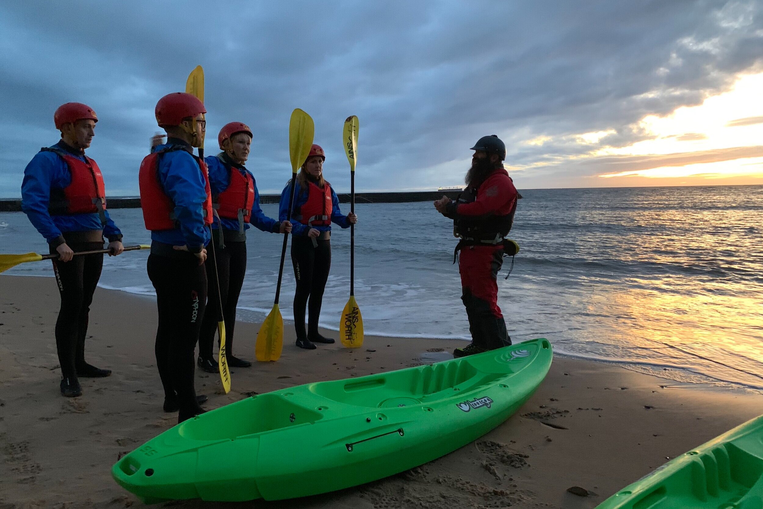 Kayak tour starting at Cullercoats Bay