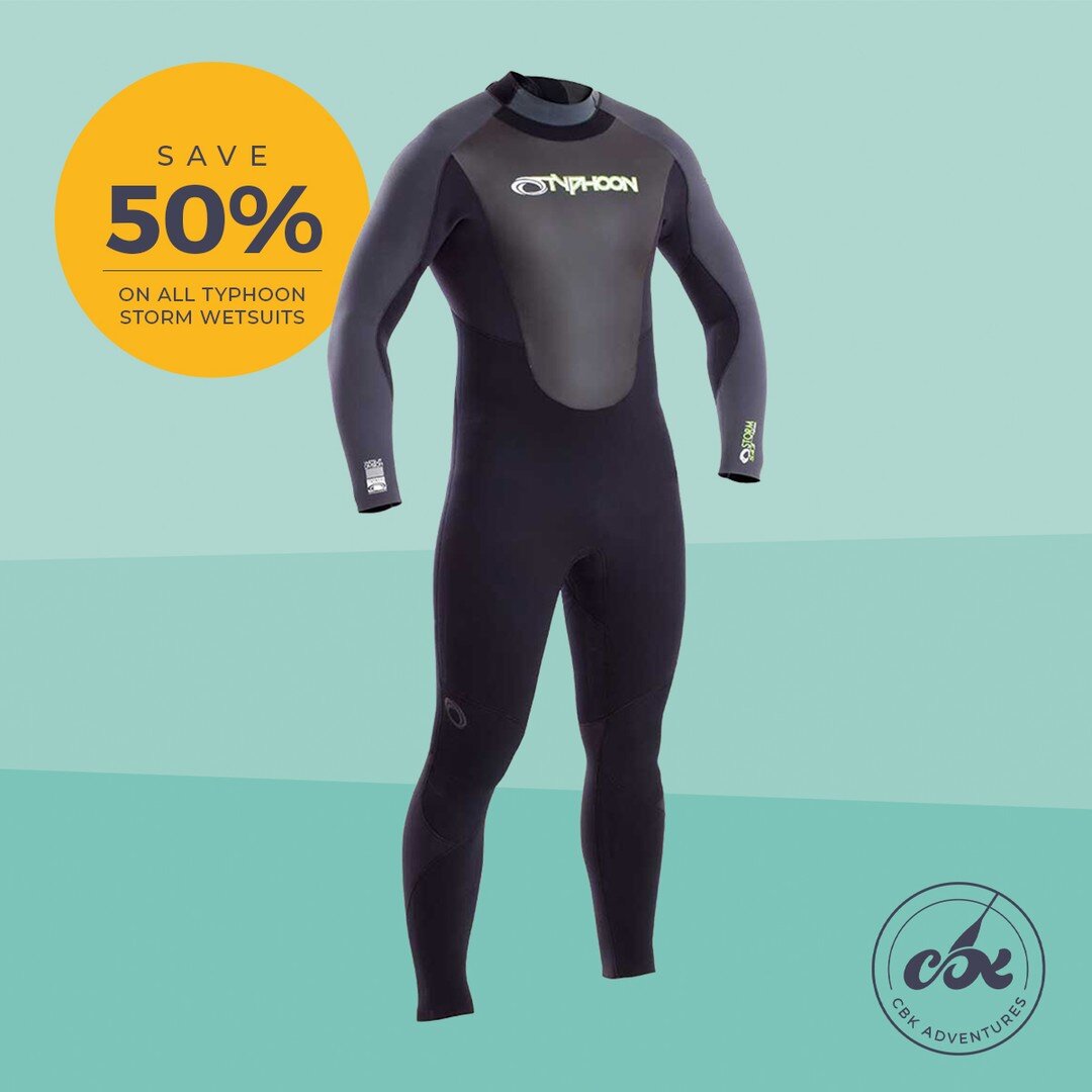 Get suited and booted for a year filled with adventure in our January 🏷 sale.
Save 50% on all Typhoon Storm wetsuits. Available in-store and online.
#sale #januarysale #sup #supuk #standuppaddleuk #standuppaddle #paddleboard #kayak #kayaking #kaya